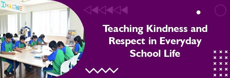 Students learning kindness and respect through classroom group activity